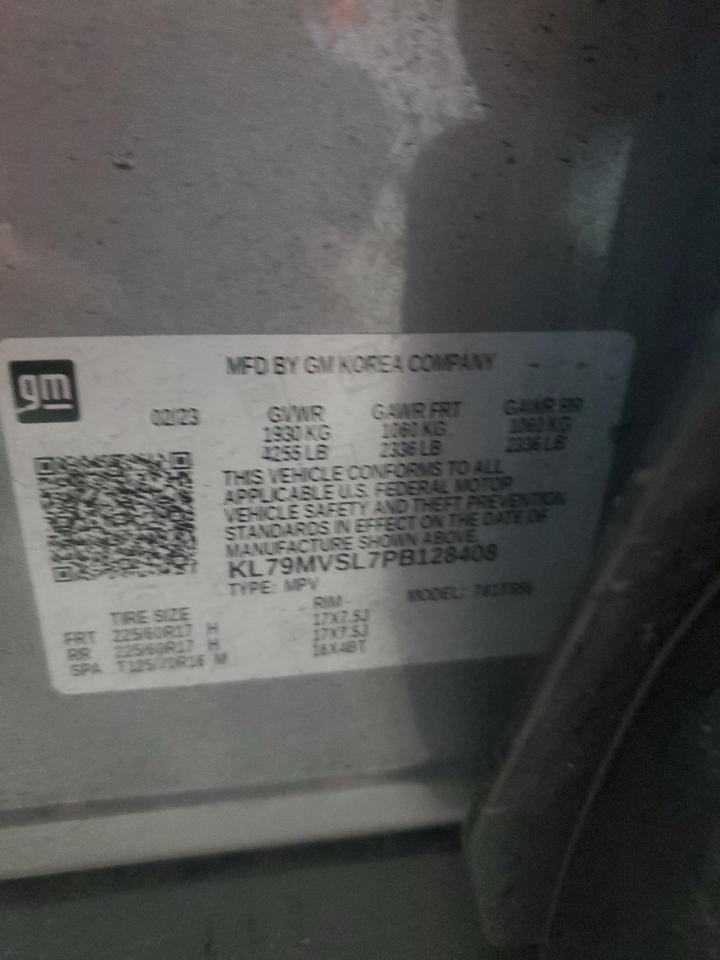 2023 Chevrolet Trailblazer Activ VIN: KL79MVSL7PB128408 Lot: 85692565