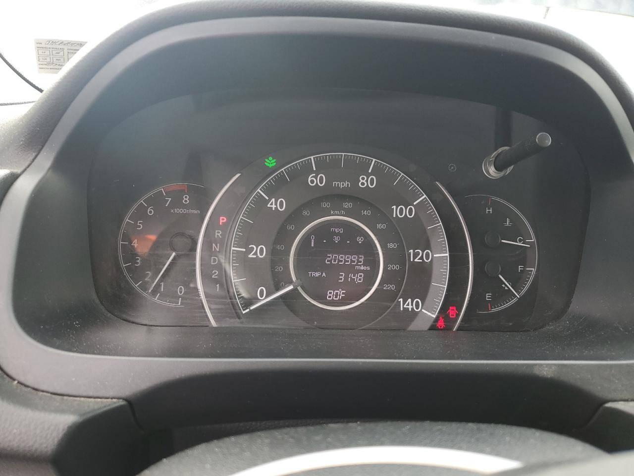 2012 Honda Cr-V Ex VIN: JHLRM4H52CC002096 Lot: 84591235