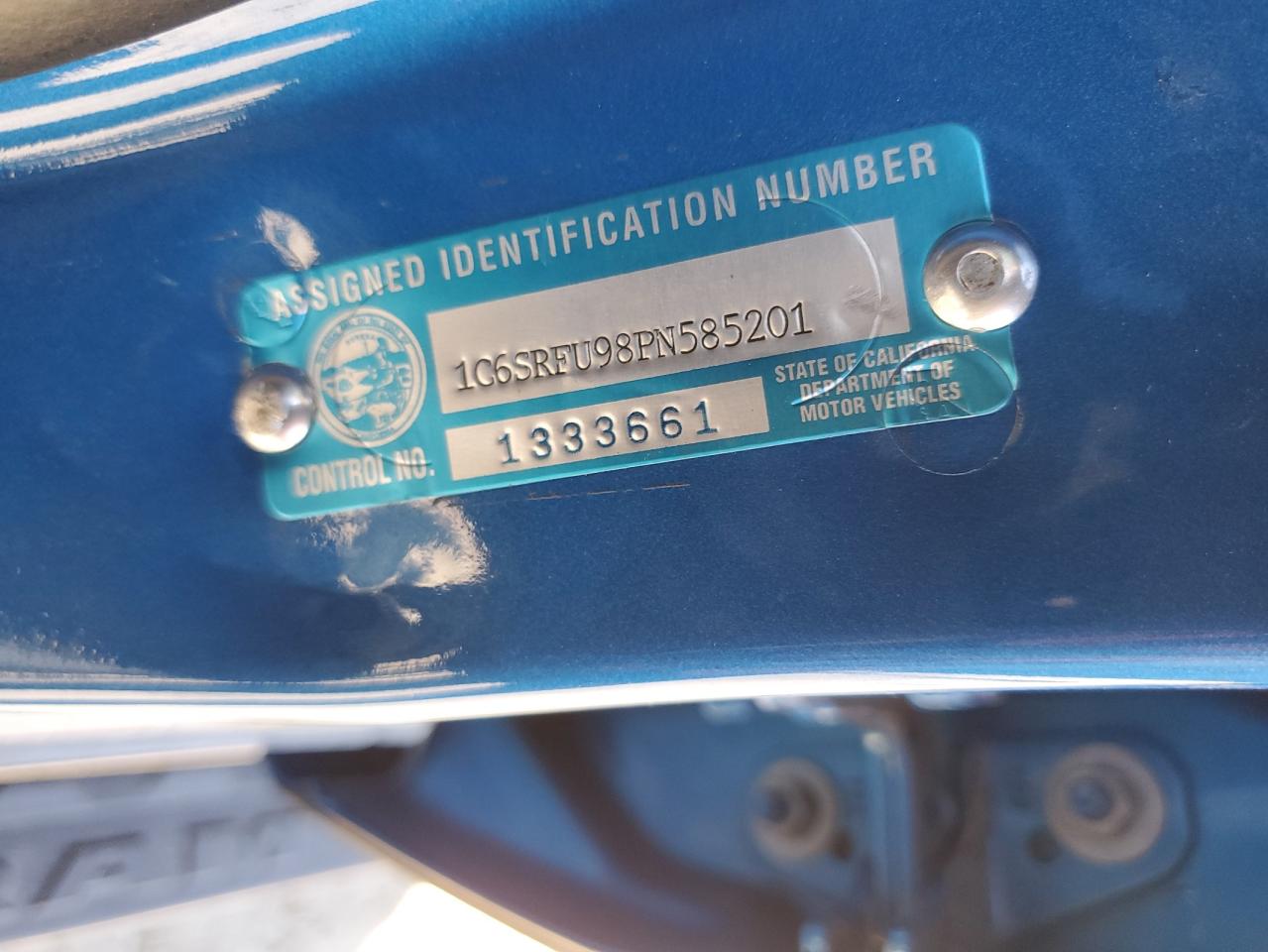 2023 Ram 1500 Trx VIN: 1C6SRFU98PN585201 Lot: 95576115