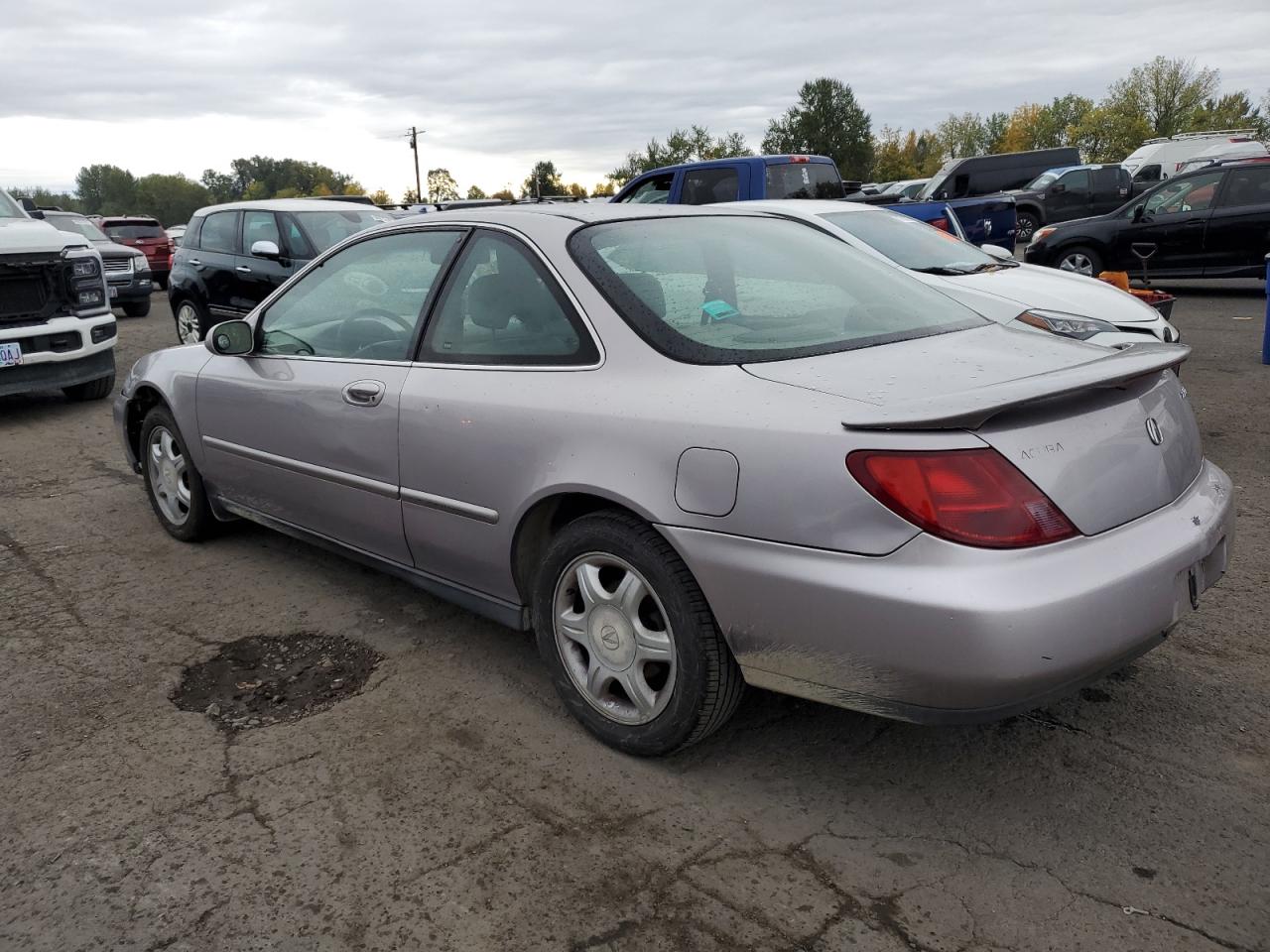 1997 Acura 2.2Cl silver coupe gas 19UYA1251VL007335 photo #3