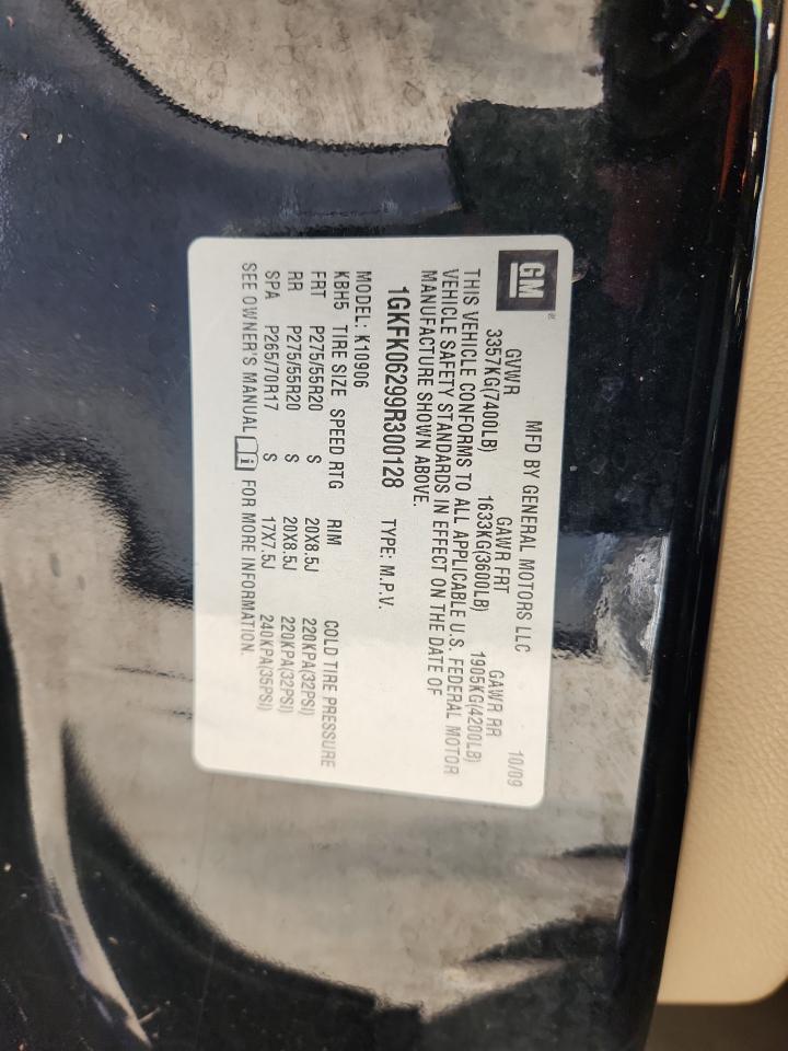 2009 GMC Yukon Xl Denali VIN: 1GKFK06299R300128 Lot: 84198695