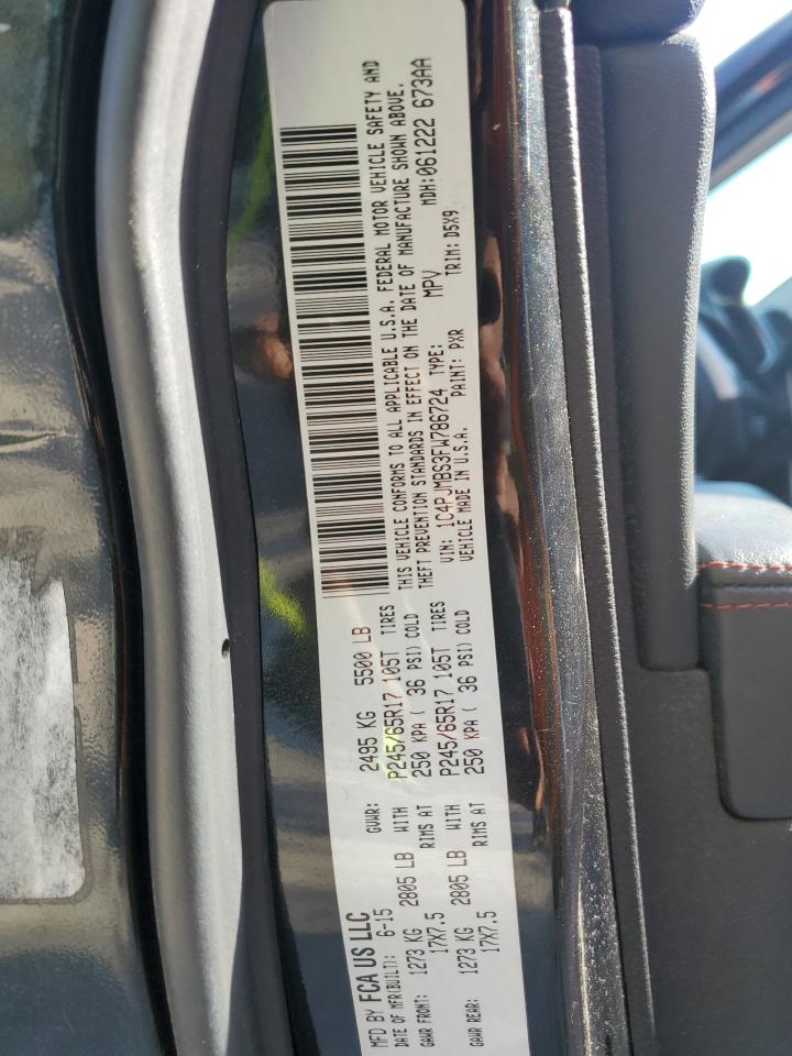 2015 Jeep Cherokee Trailhawk VIN: 1C4PJMBS3FW786724 Lot: 85339175