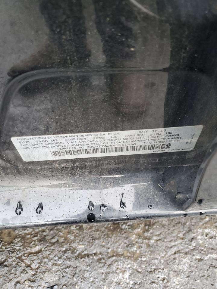 2010 Volkswagen Jetta Se VIN: 3VWRZ7AJ5AM161436 Lot: 86490355