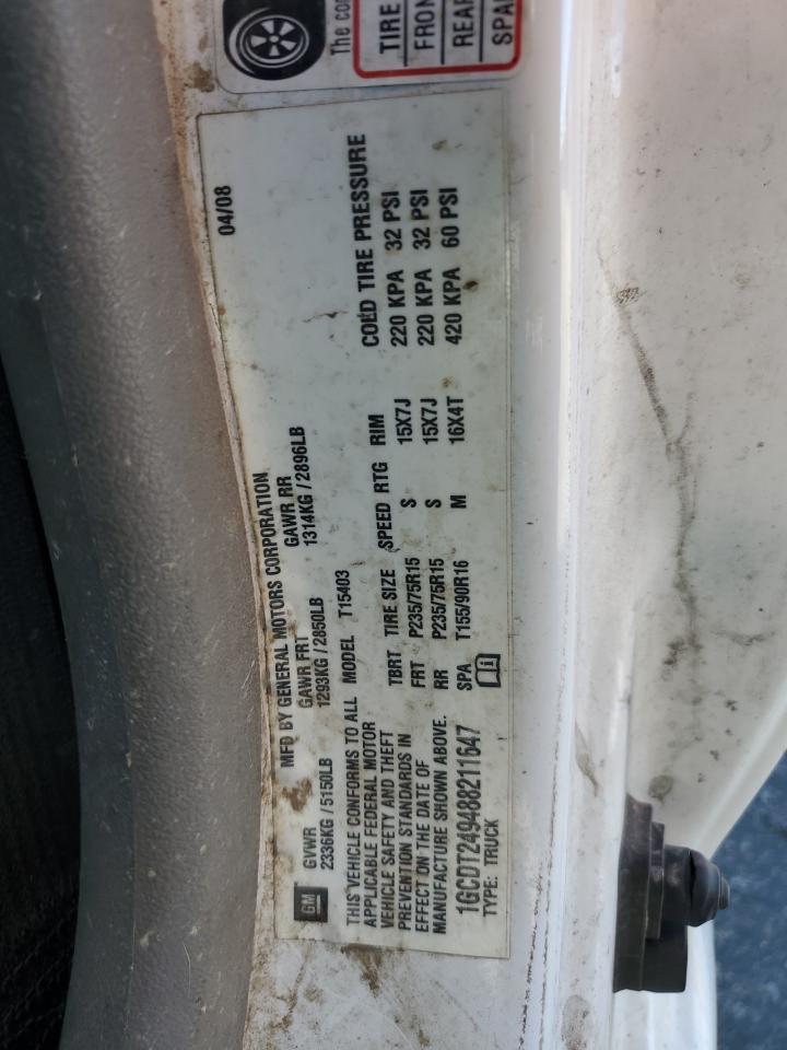 2008 Chevrolet Colorado Ls VIN: 1GCDT249488211647 Lot: 86134365