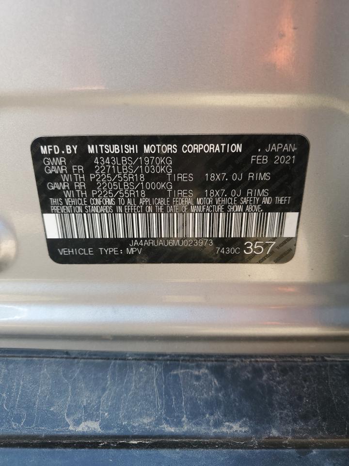 2021 Mitsubishi Outlander Sport Es VIN: JA4ARUAU6MU023973 Lot: 82445055