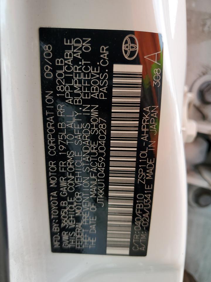 2009 Toyota Scion Xd VIN: JTKKU10459J040287 Lot: 82473845