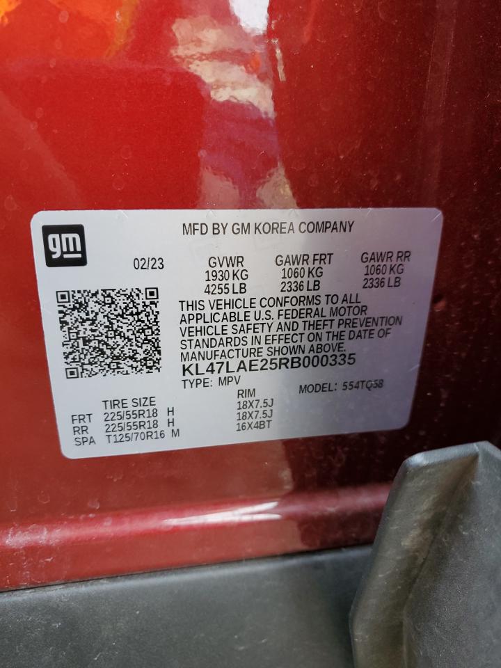 2024 Buick Envista Preferred VIN: KL47LAE25RB000335 Lot: 82475905