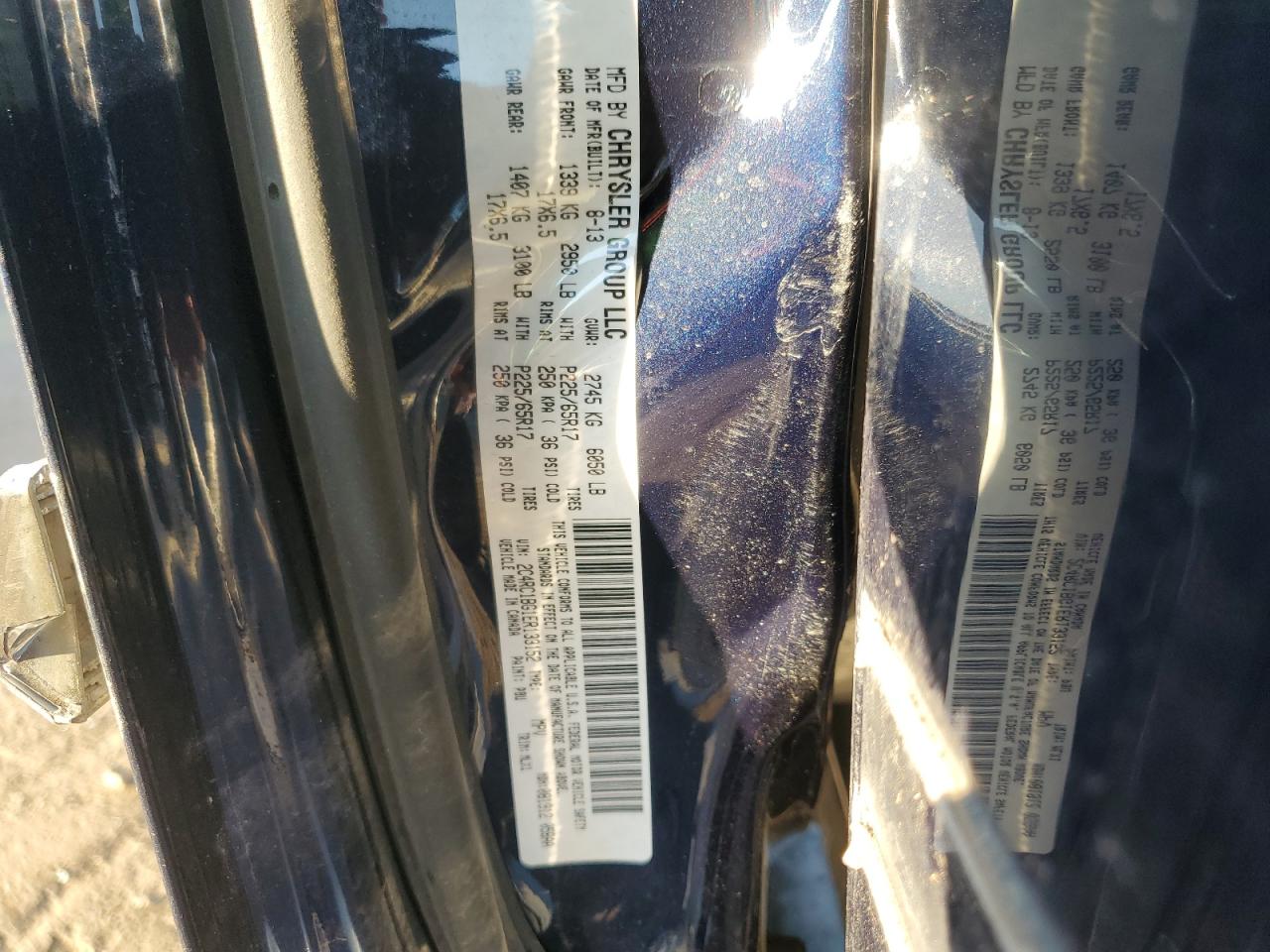 2014 Chrysler Town & Country Touring VIN: 2C4RC1BG1ER133152 Lot: 89725755