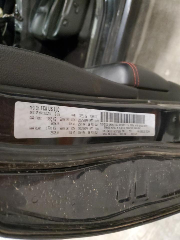 2016 Dodge Durango R/T VIN: 1C4SDJCT7GC373666 Lot: 82542935