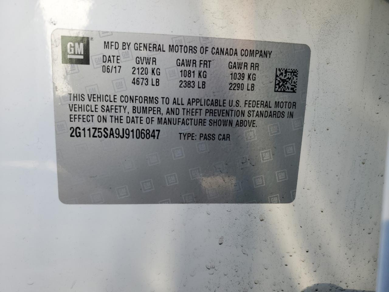 2018 Chevrolet Impala Ls VIN: 2G11Z5SA9J9106847 Lot: 82268315