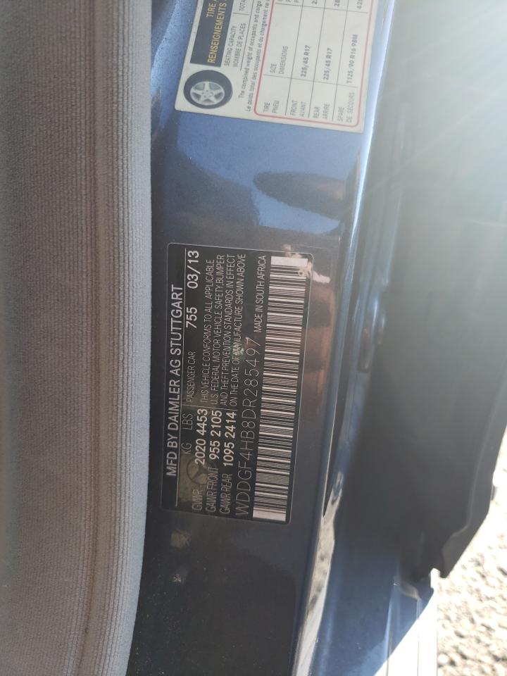 2013 Mercedes-Benz C 250 VIN: WDDGF4HB8DR285497 Lot: 89486085