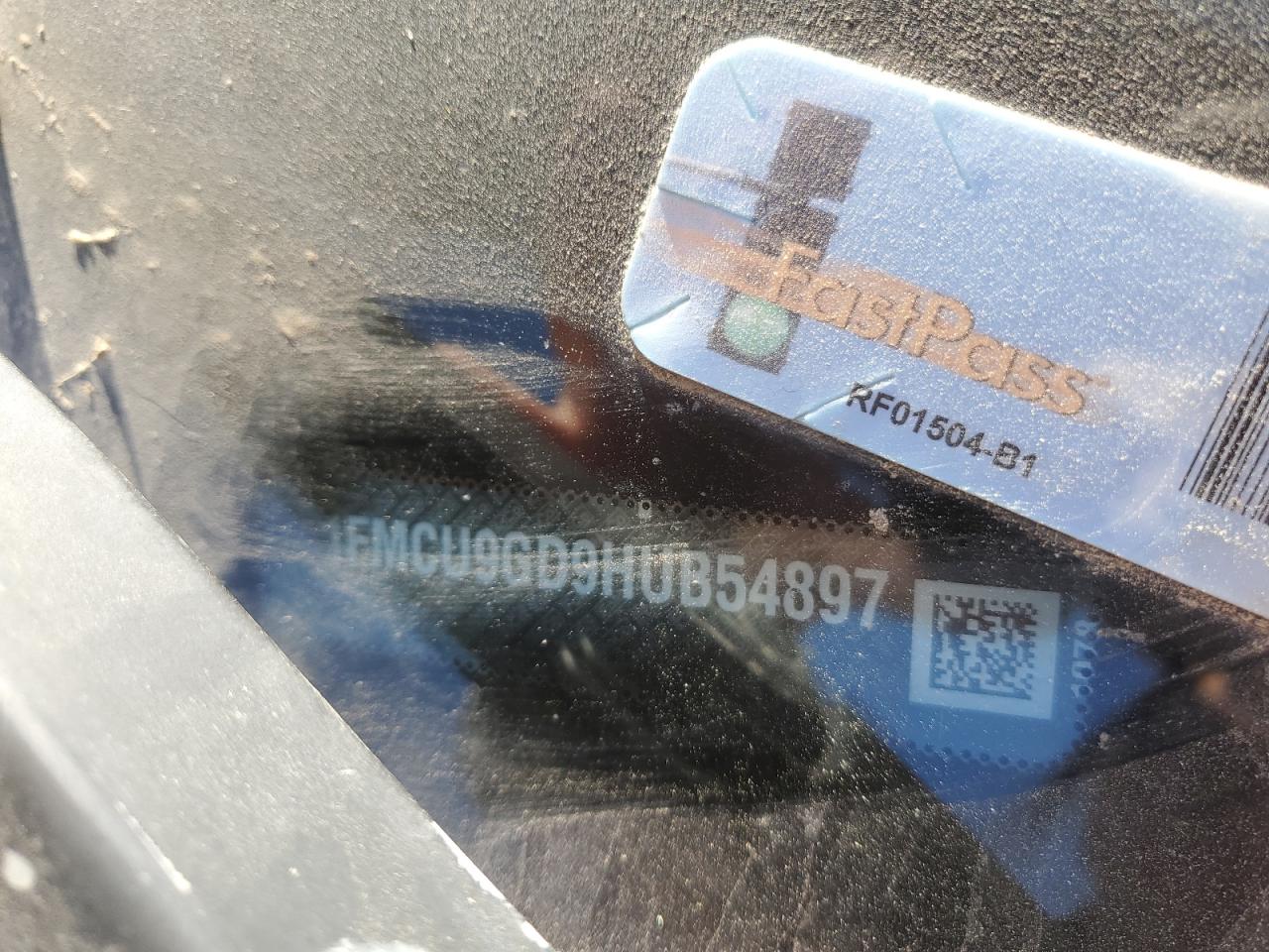 2017 Ford Escape Se VIN: 1FMCU9GD9HUB54897 Lot: 86097385