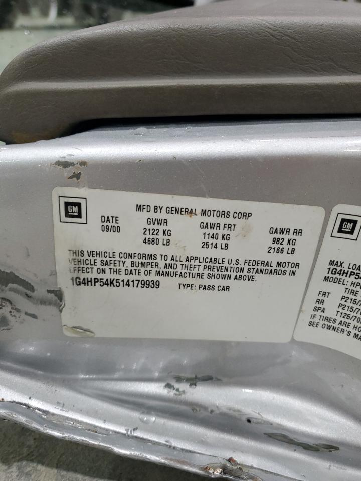 2001 Buick Lesabre Custom VIN: 1G4HP54K514179939 Lot: 85174425