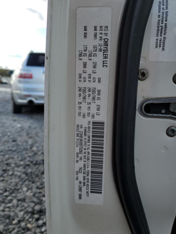 2009 Dodge Ram 1500 VIN: 1D3HB18K09S752962 Lot: 90445575