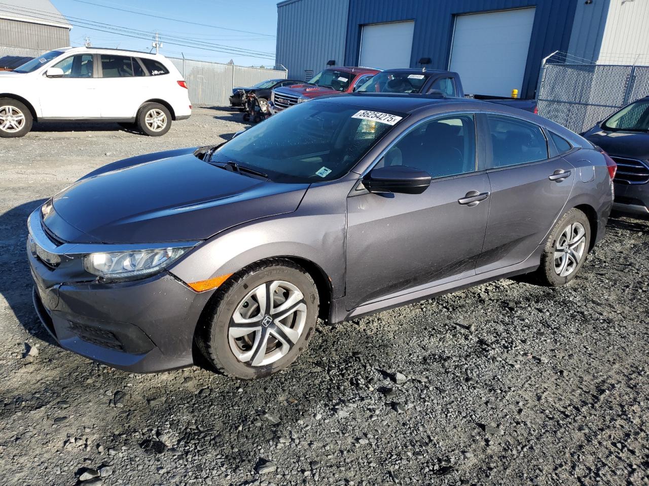 2018 Honda Civic Lx grey null gas 2HGFC2F58JH035643 photo #1