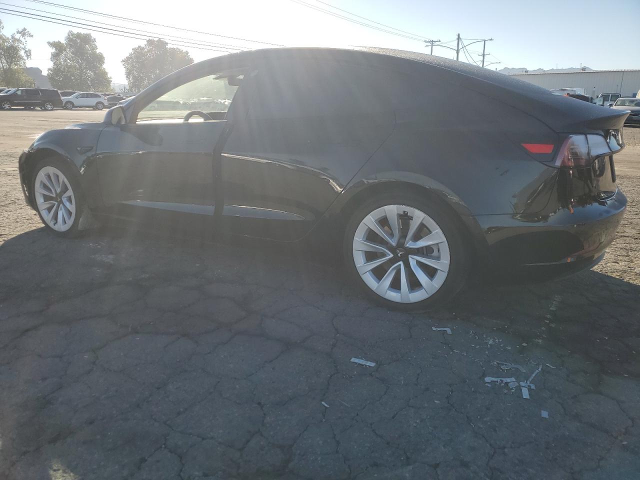 2022 Tesla Model 3 black null electric 5YJ3E1EAXNF371696 photo #3