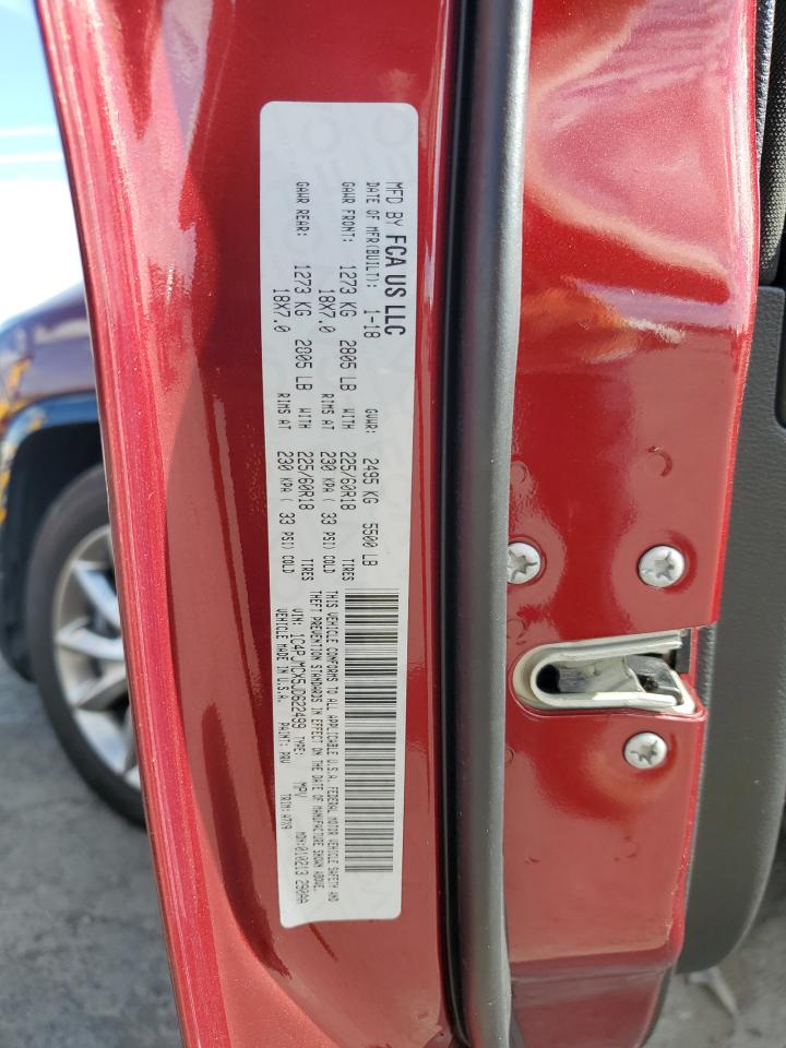 2018 Jeep Cherokee Latitude VIN: 1C4PJMCX5JD622499 Lot: 85121585