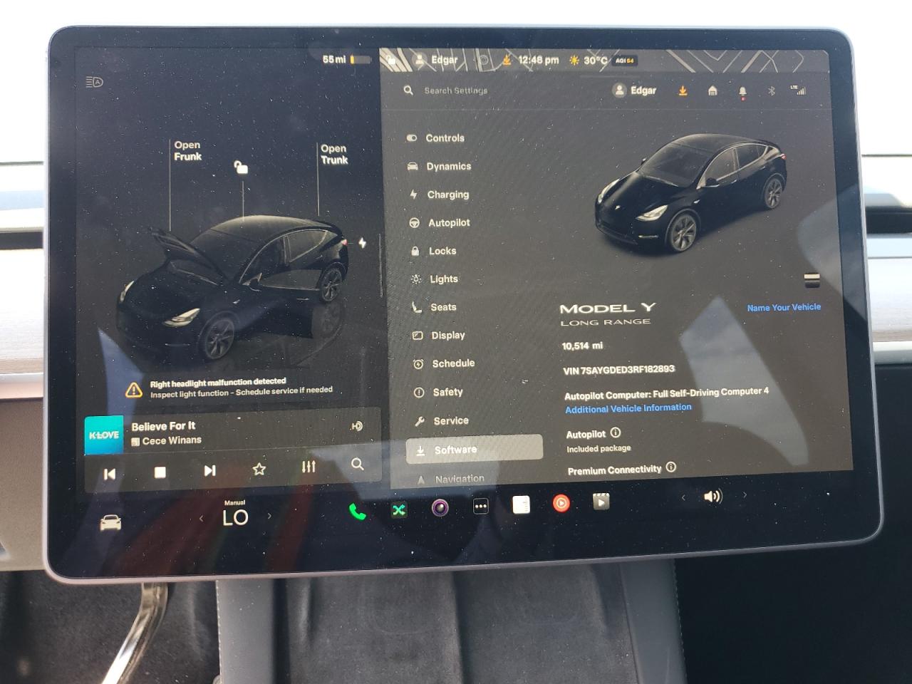 2024 Tesla Model Y VIN: 7SAYGDED3RF182893 Lot: 87241245