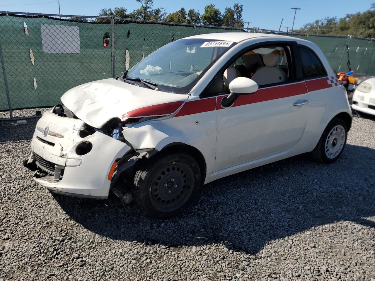 FIAT 500 2013. Lot# 85751895. VIN 3C3CFFAR0DT580908. Photo 1