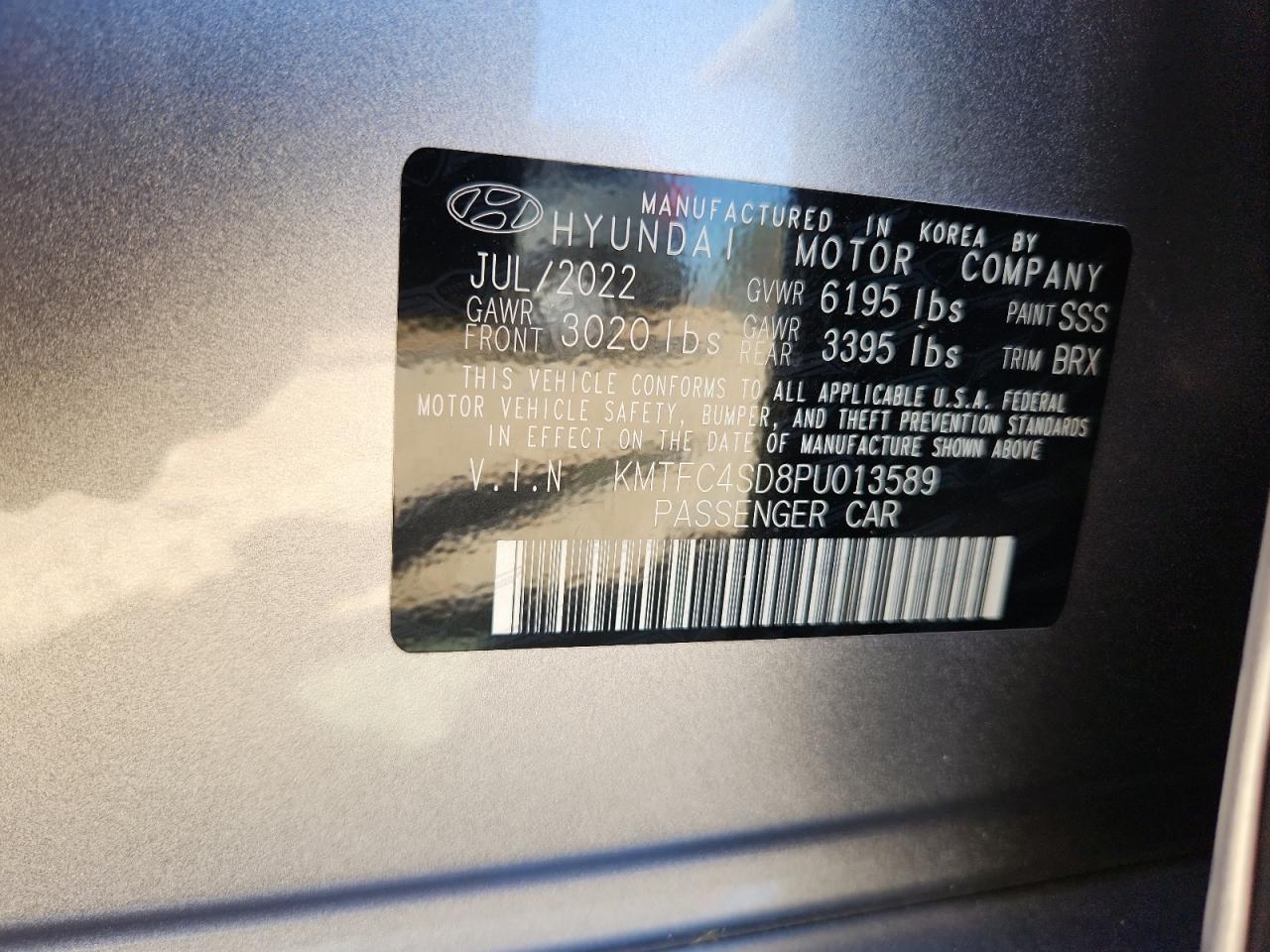 2023 Genesis G90 VIN: KMTFC4SD8PU013589 Lot: 86247315