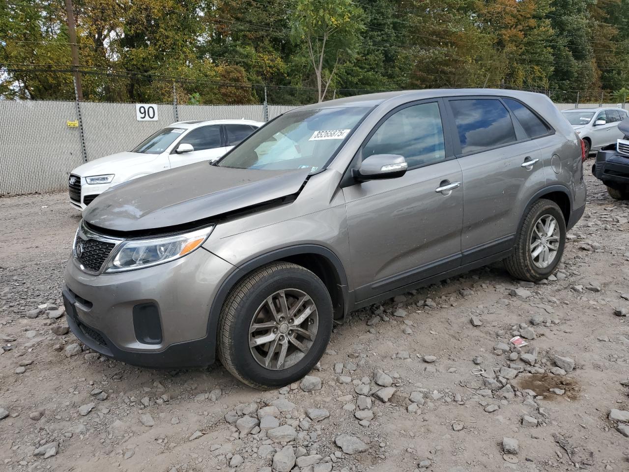 2014 Kia Sorento Lx silver suv gas 5XYKT3A64EG487192 photo #1