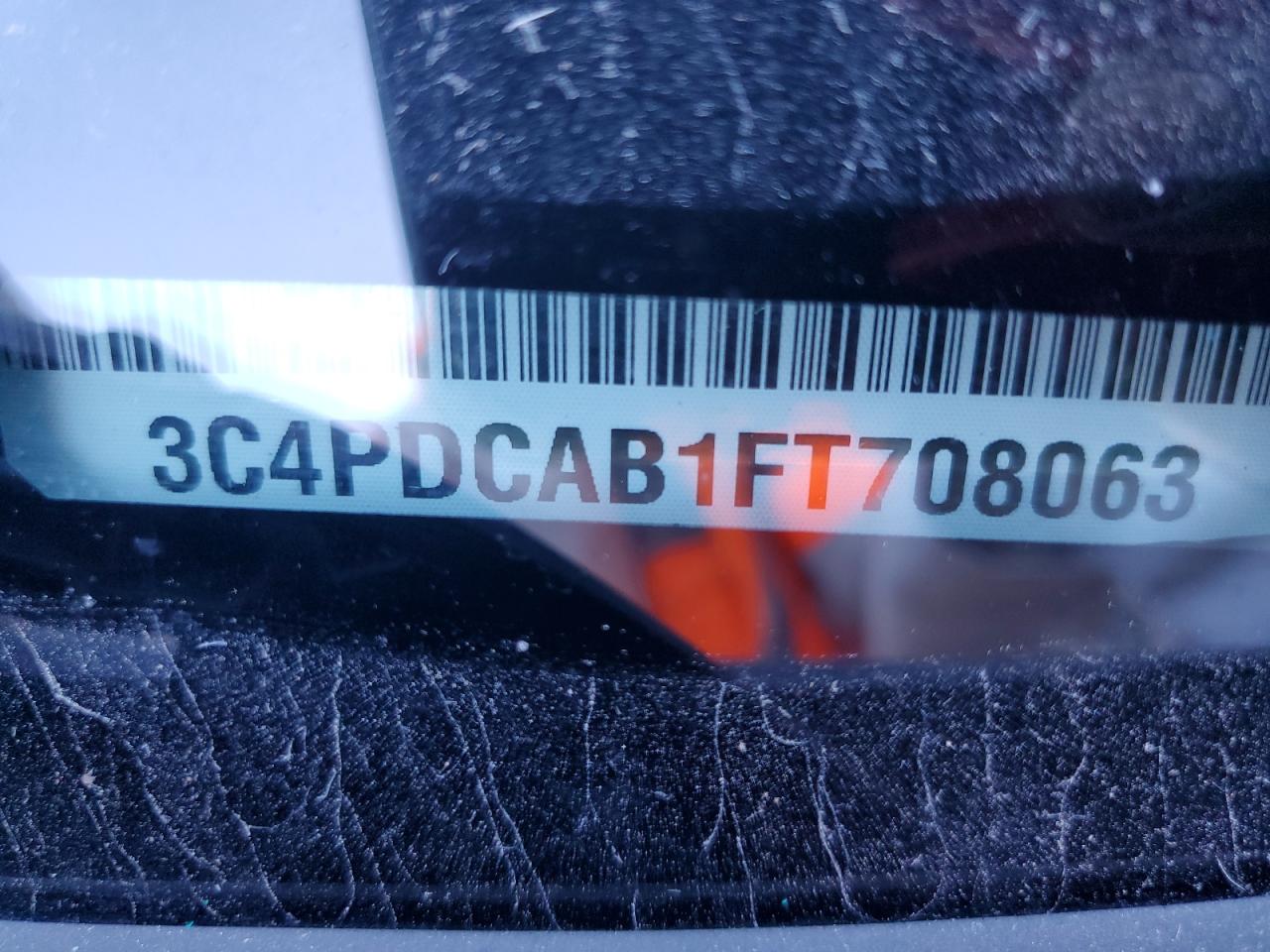 2015 Dodge Journey Se VIN: 3C4PDCAB1FT708063 Lot: 82494305