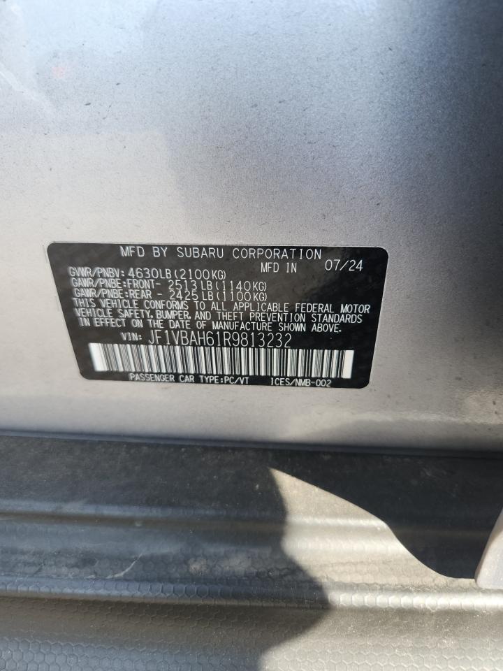 2024 Subaru Wrx Premium VIN: JF1VBAH61R9813232 Lot: 87367965