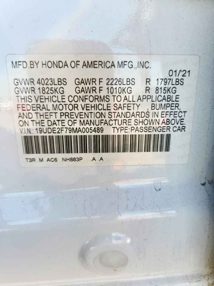 2021 Acura Ilx Premium VIN: 19UDE2F79MA005489 Lot: 85942435