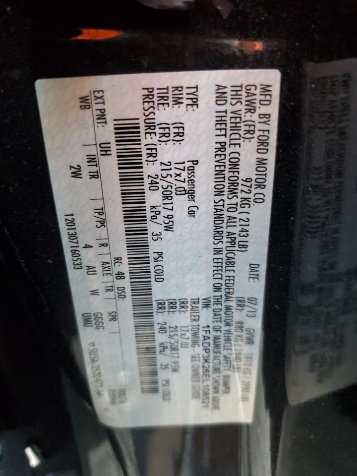 2014 Ford Focus Se VIN: 1FADP3K26EL108521 Lot: 85712415