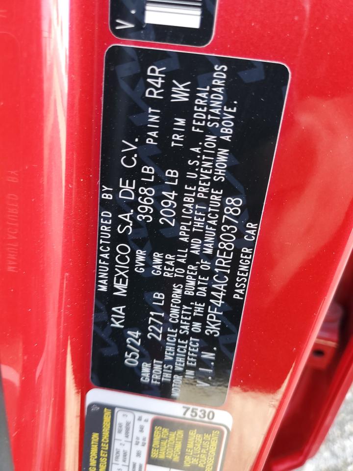 2024 Kia Forte Gt VIN: 3KPF44AC1RE803788 Lot: 86624625