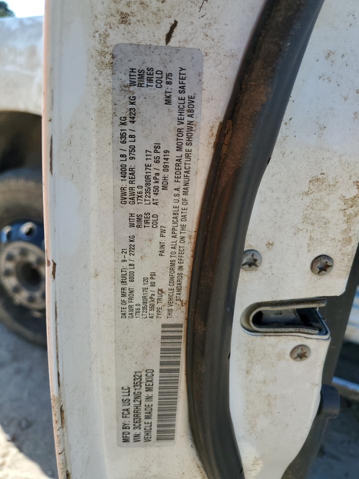 2022 Ram 3500 Big Horn/Lone Star VIN: 3C63RRHL2NG135321 Lot: 86633855