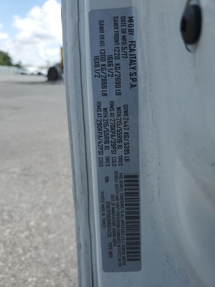 2017 Ram Promaster City Slt VIN: ZFBERFBB3H6G74218 Lot: 84771475