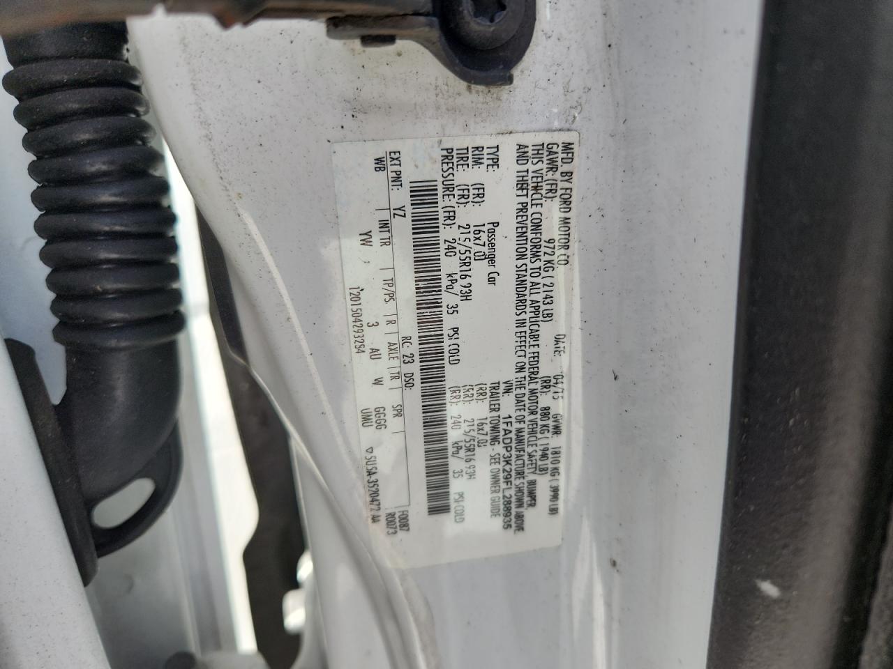 2015 Ford Focus Se VIN: 1FADP3K29FL288935 Lot: 85152435