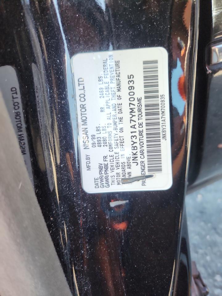 2000 Infiniti Q45 Base VIN: JNKBY31A7YM700935 Lot: 85880875