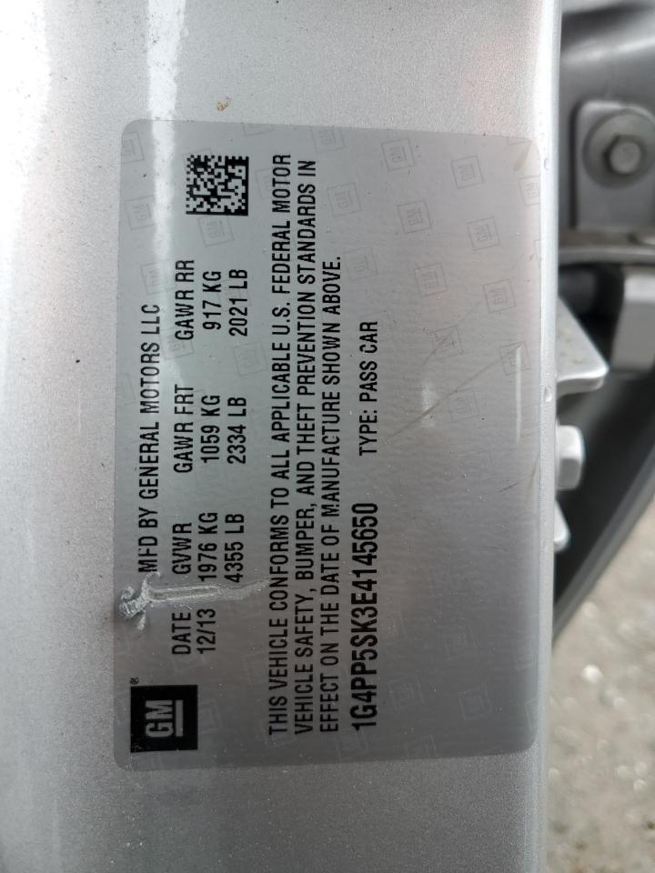 2014 Buick Verano VIN: 1G4PP5SK3E4145650 Lot: 90349235