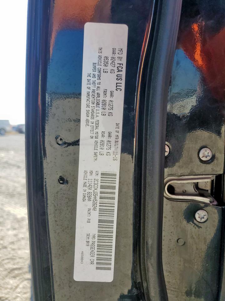 2017 Dodge Charger Sxt VIN: 2C3CDXJG5HH526240 Lot: 82433785