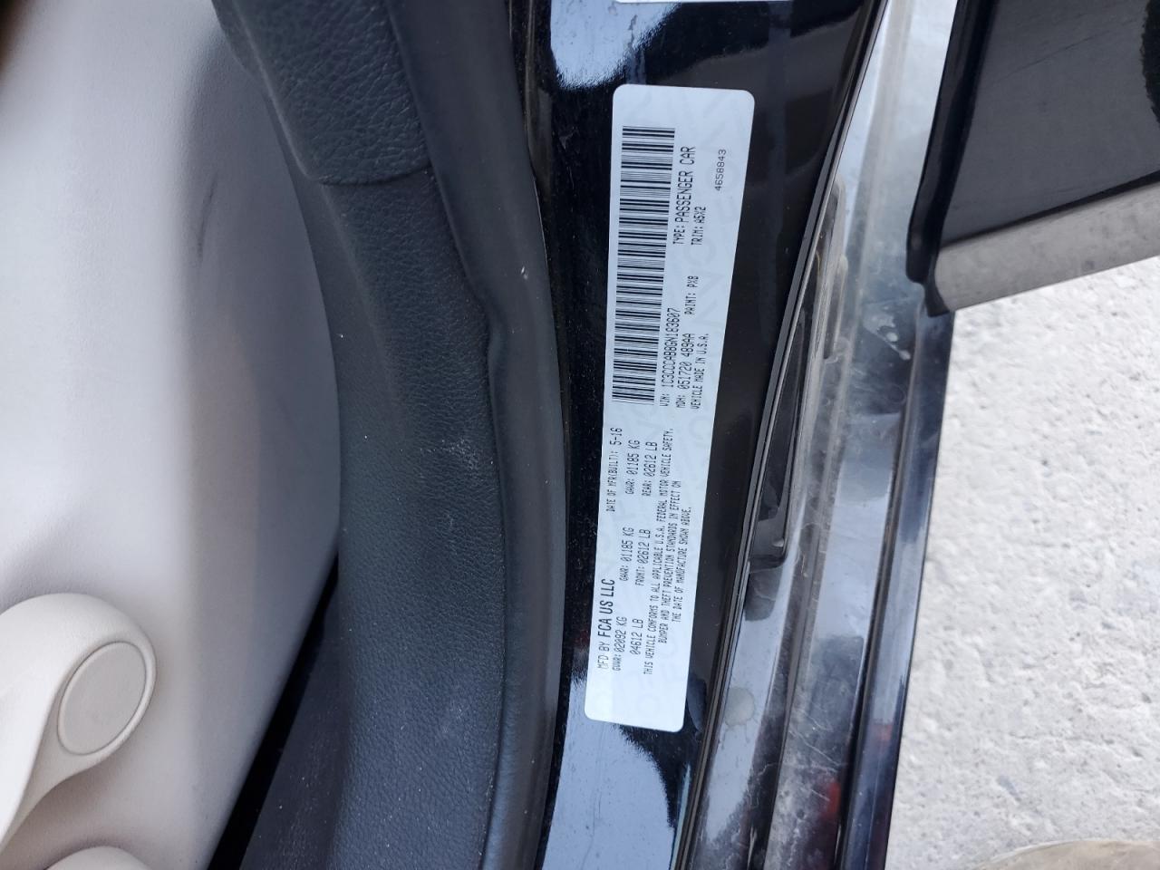 2016 Chrysler 200 Limited VIN: 1C3CCCAB8GN183607 Lot: 86532615