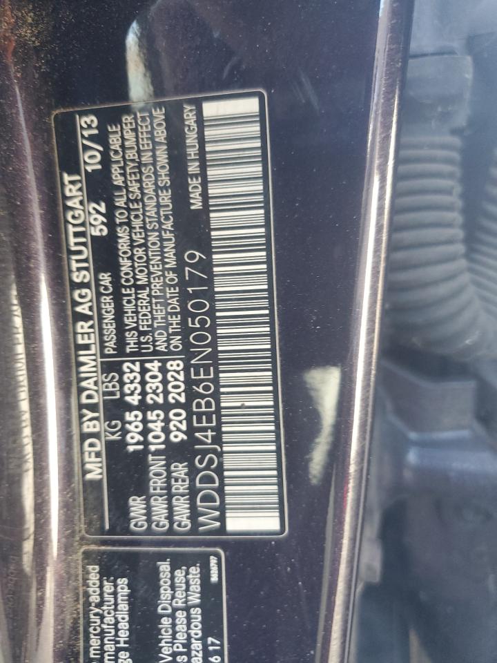 2014 Mercedes-Benz Cla 250 VIN: WDDSJ4EB6EN050179 Lot: 82737685