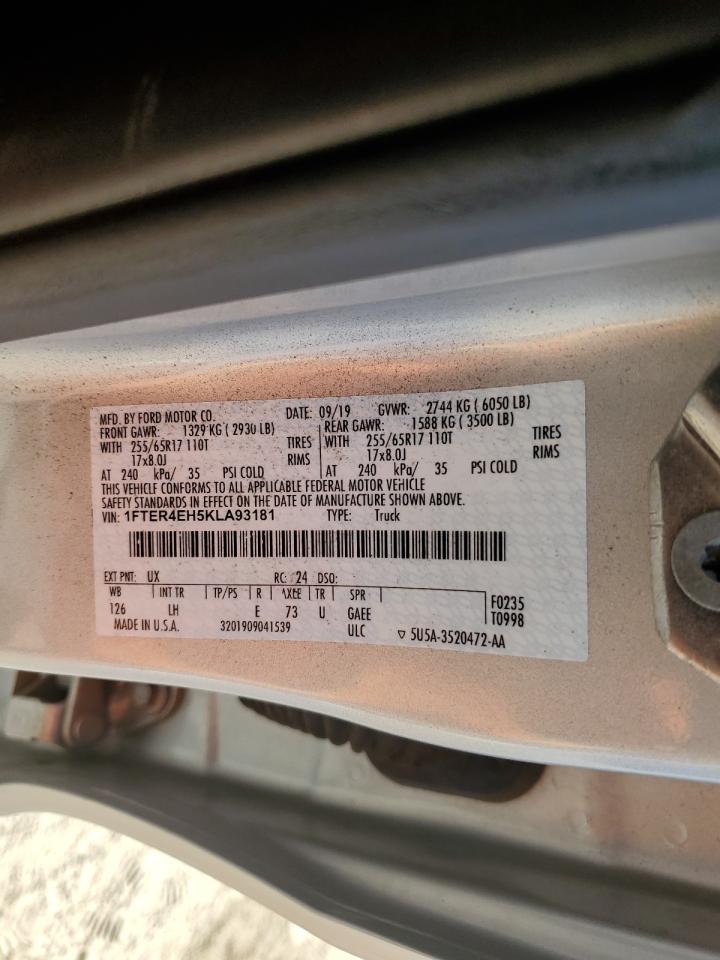 2019 Ford Ranger Xl VIN: 1FTER4EH5KLA93181 Lot: 87367825