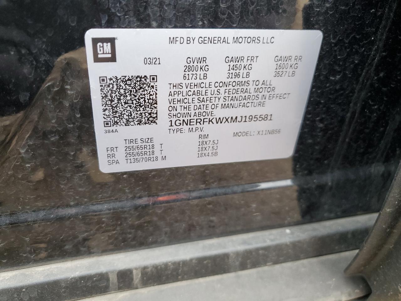 2021 Chevrolet Traverse Ls VIN: 1GNERFKWXMJ195581 Lot: 85936535