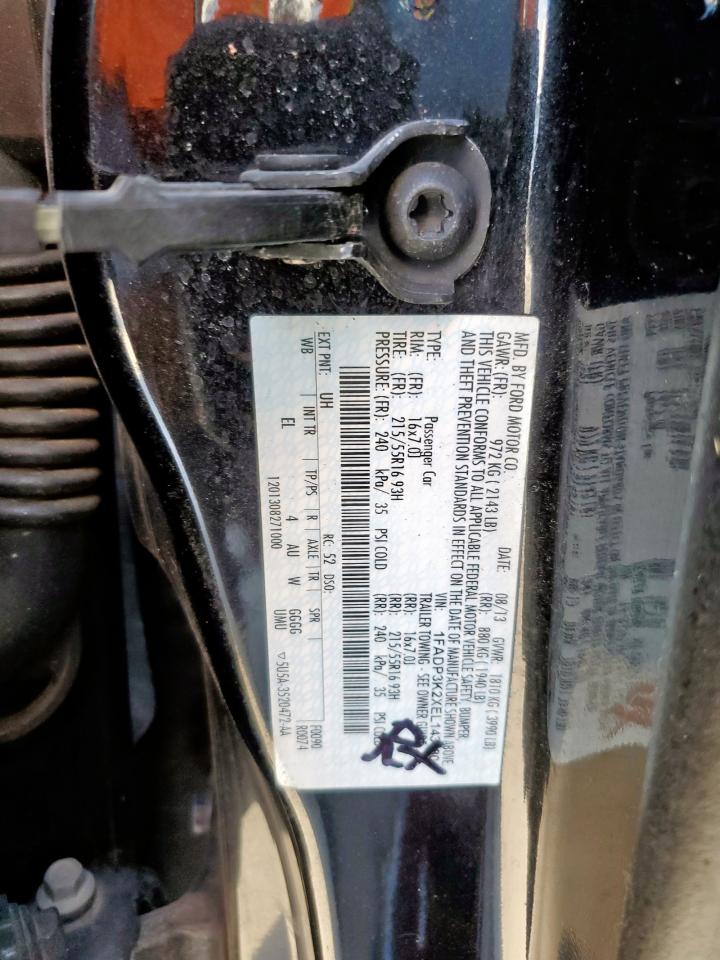 2014 Ford Focus Se VIN: 1FADP3K2XEL143580 Lot: 85596075