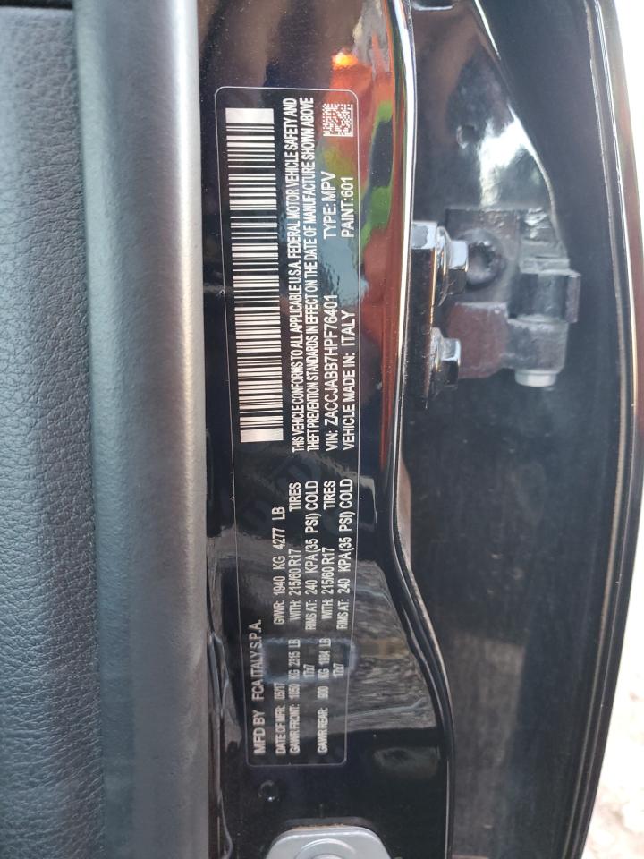 2017 Jeep Renegade Latitude VIN: ZACCJABB7HPF76401 Lot: 85355255