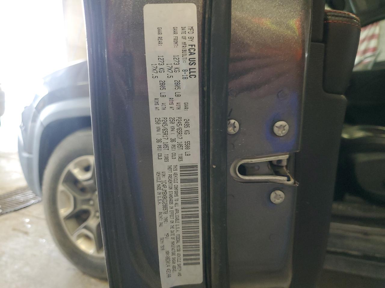 2019 Jeep Cherokee Trailhawk VIN: 1C4PJMBX8KD298970 Lot: 89880565