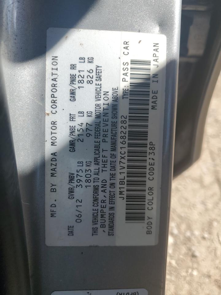 2012 Mazda 3 I VIN: JM1BL1V7XC1682282 Lot: 87287085