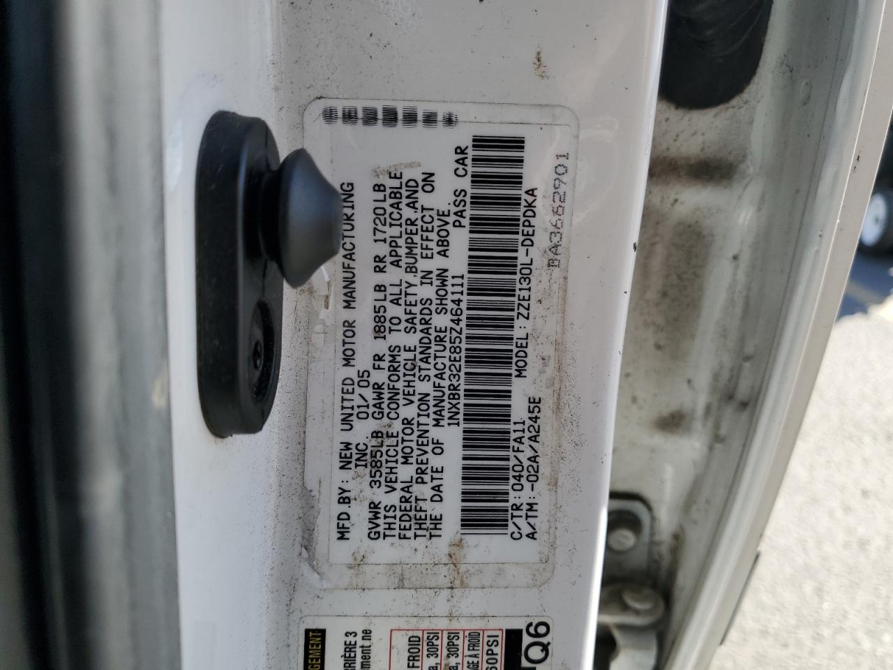 2005 Toyota Corolla Ce VIN: 1NXBR32E85Z464111 Lot: 90399995