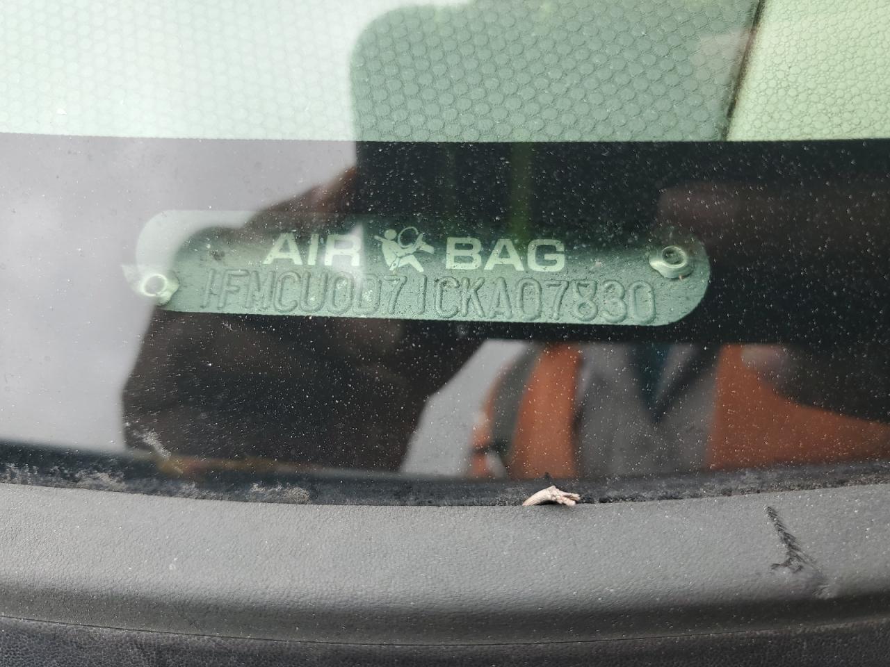 2012 Ford Escape Xlt VIN: 1FMCU0D71CKA07830 Lot: 85866245