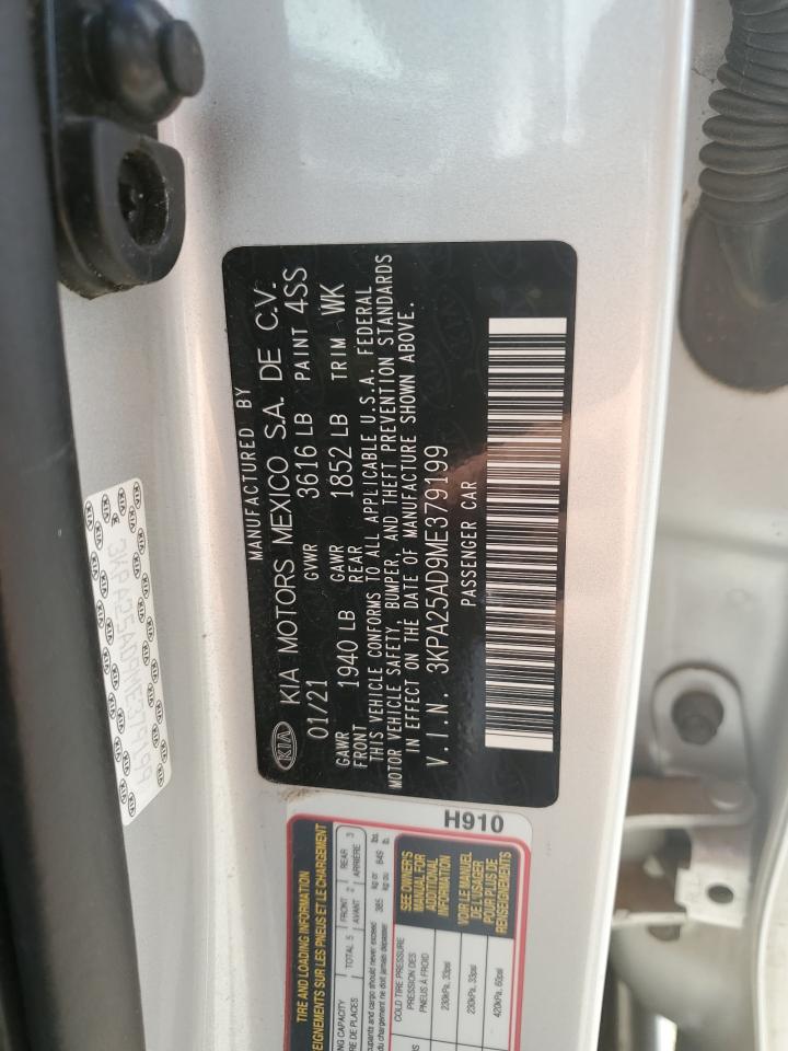 2021 Kia Rio S VIN: 3KPA25AD9ME379199 Lot: 82406635