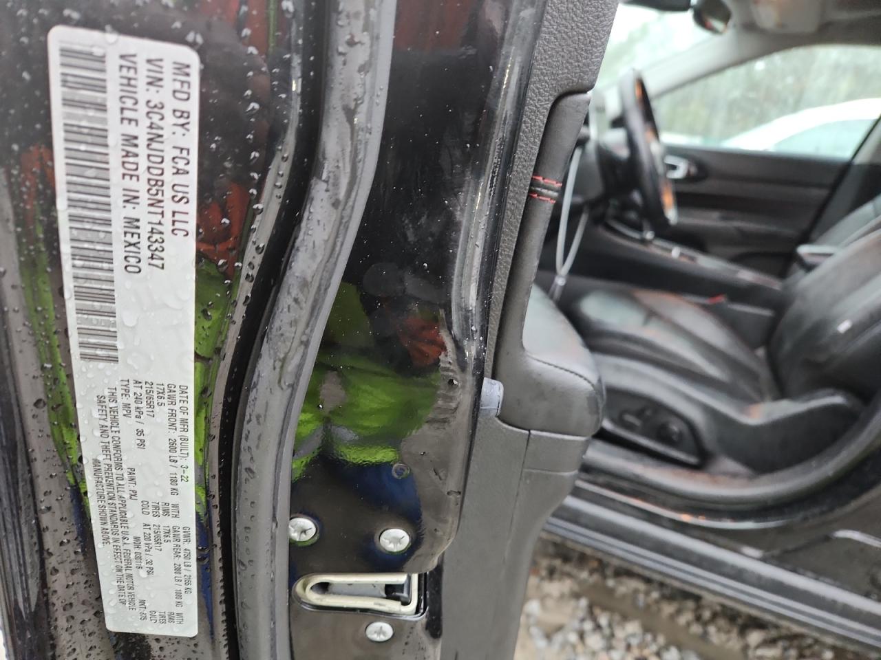 2022 Jeep Compass Trailhawk VIN: 3C4NJDDB5NT143347 Lot: 89898985