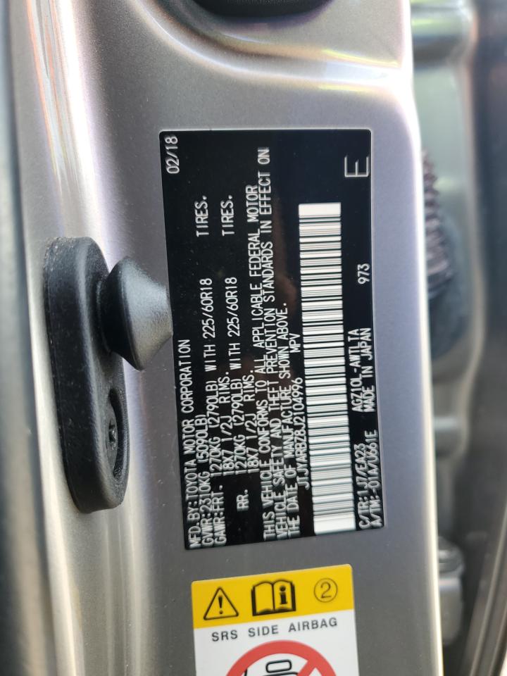 2018 Lexus Nx 300 Base VIN: JTJYARBZ8J2104996 Lot: 87361905