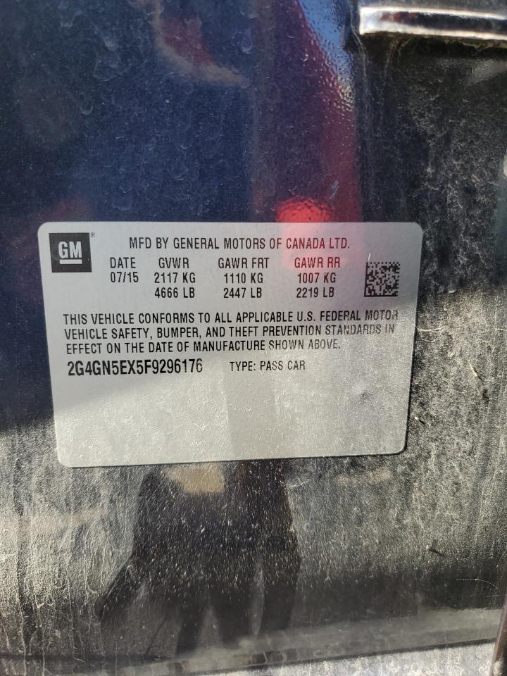 2015 Buick Regal Premium VIN: 2G4GN5EX5F9296176 Lot: 96370515